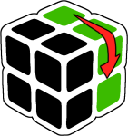 Notació cub Rubik 2x2x2 B'