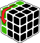 Notación cubo Rubik 3x3x3 L