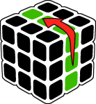 Notación cubo Rubik 3x3x3 L'