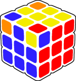 Cubo 3x3x3 esquinas tercera capa en su lugar